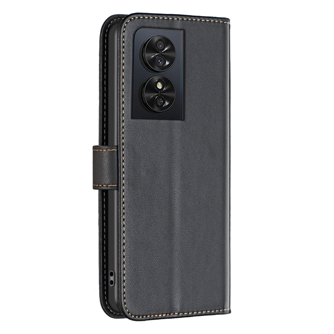 BINFEN COLOR BF17 For TCL 50 SE Case PU Leather Wallet Phone Cover Folding Stand
