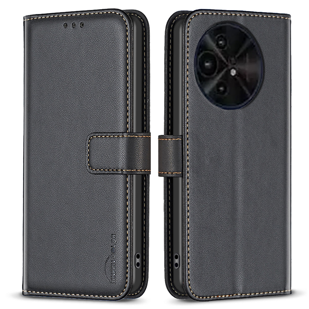 BINFEN COLOR BF17 For TCL 50 XE 5G / 50 XL 5G Case Wallet Leather + TPU Flip Phone Cover
