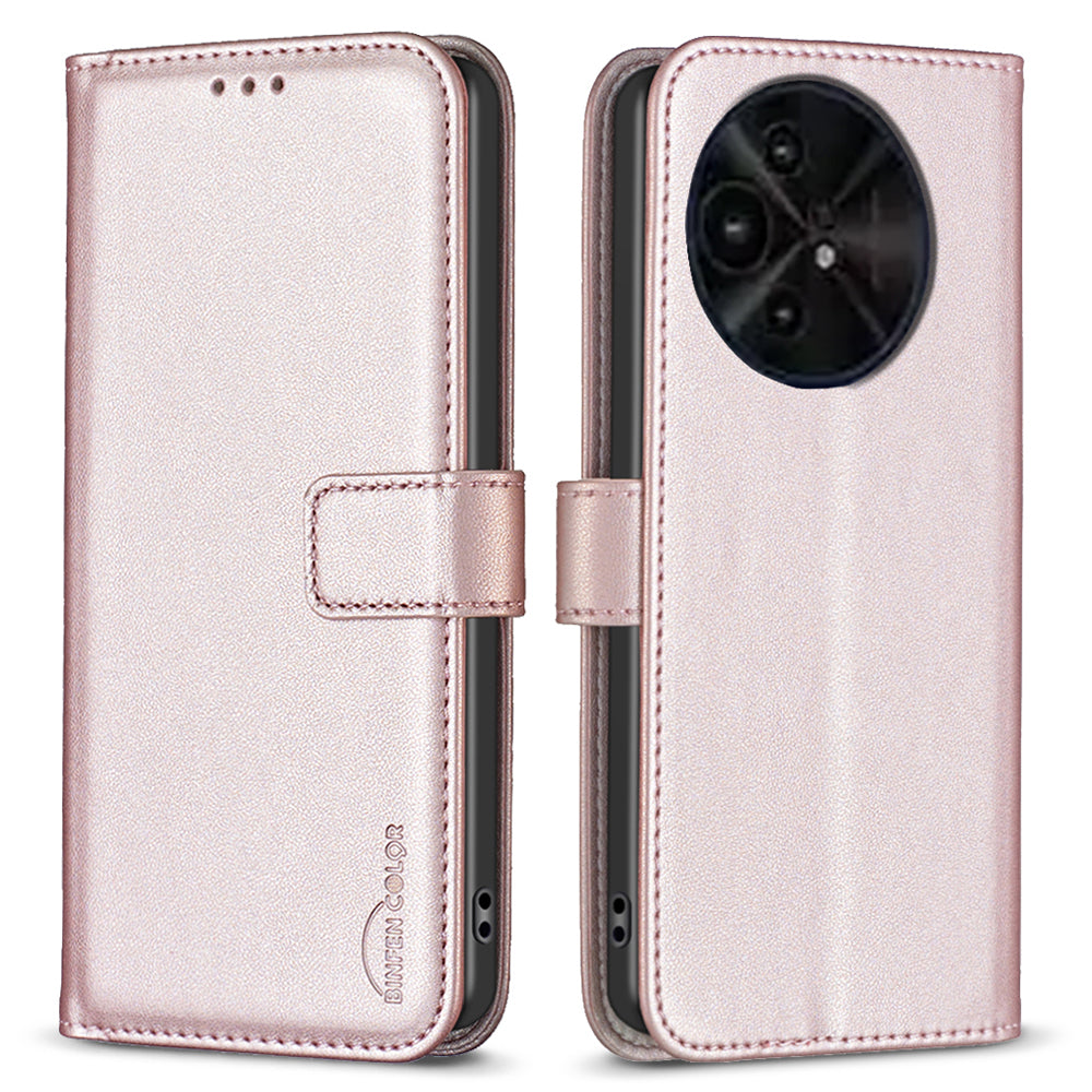BINFEN COLOR BF17 For TCL 50 XE 5G / 50 XL 5G Case Wallet Leather + TPU Flip Phone Cover