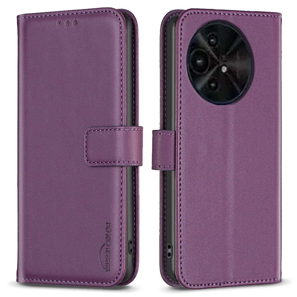 BINFEN COLOR BF17 For TCL 50 XE 5G / 50 XL 5G Case Wallet Leather + TPU Flip Phone Cover