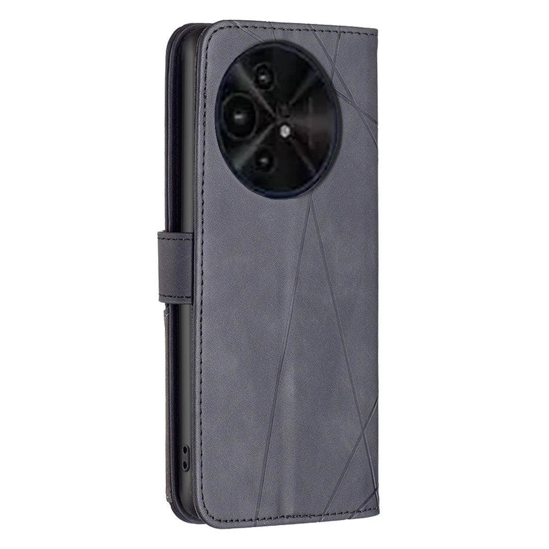 BINFEN COLOR BF05 For TCL 50 XE 5G / 50 XL 5G Case Stand Wallet PU Leather Geometric Phone Cover
