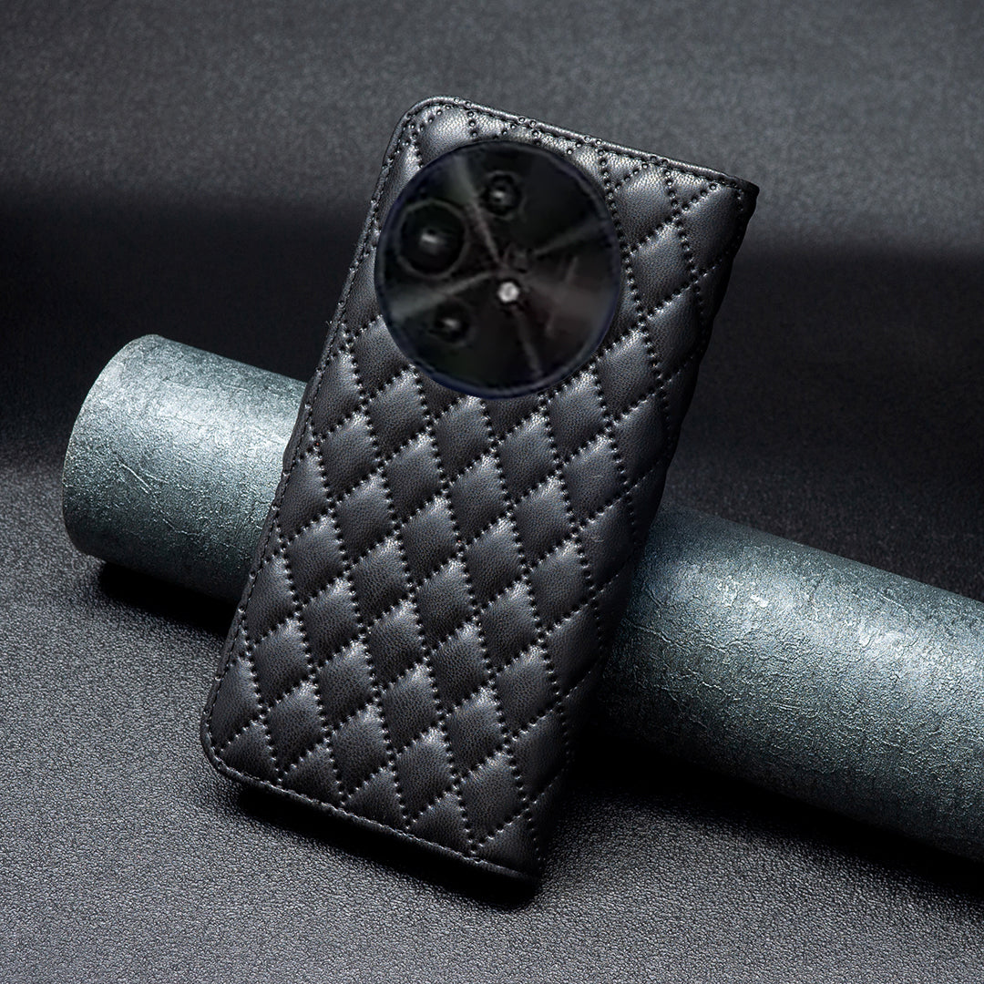 BINFEN COLOR BF Style-14 For TCL 50 XE 5G / 50 XL 5G Case Rhombus Grid PU Leather Wallet Phone Cover