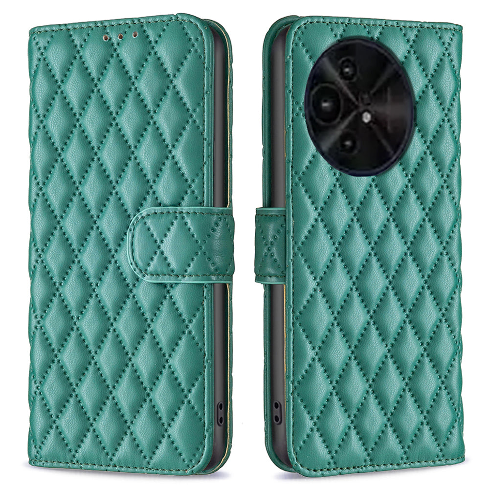 BINFEN COLOR BF Style-14 For TCL 50 XE 5G / 50 XL 5G Case Rhombus Grid PU Leather Wallet Phone Cover