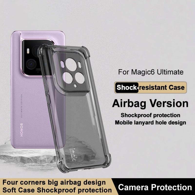 IMAK For Honor Magic6 Ultimate 5G Clear Case Corner Airbag Fall Protection TPU Phone Cover