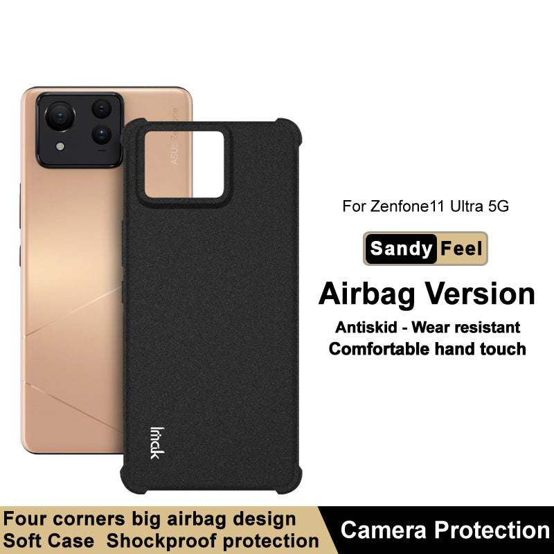 IMAK For Asus Zenfone 11 Ultra 5G Case Matte TPU Airbag Shockproof Phone Cover