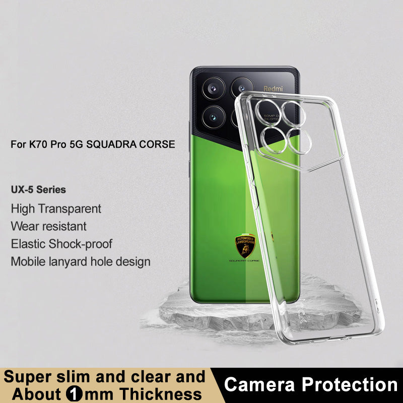 IMAK UX-5 Series For Xiaomi Redmi K70 Pro Champion Edition Case TPU Slim Phone Cover Protector