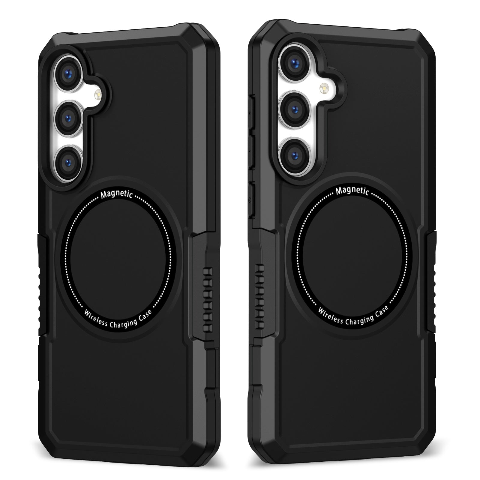For Samsung Galaxy S24+ Magnetic Case PC + TPU Scratch-Resistant Back Cover