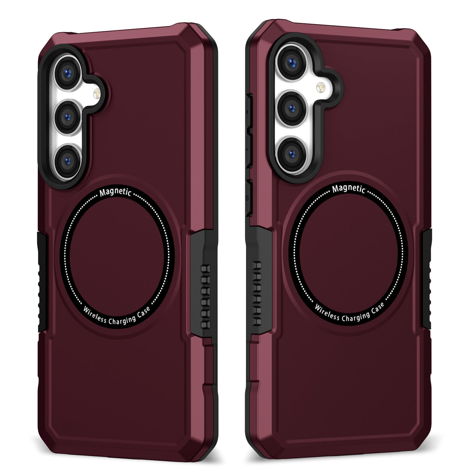 For Samsung Galaxy S24+ Magnetic Case PC + TPU Scratch-Resistant Back Cover