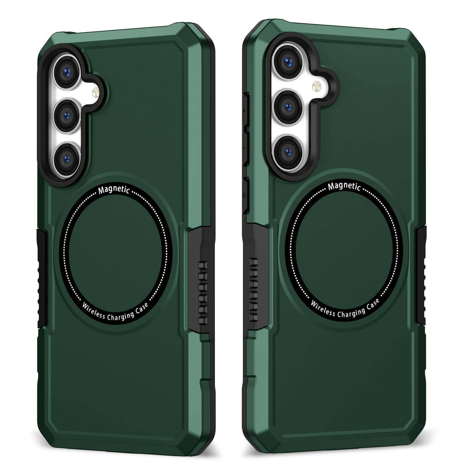 For Samsung Galaxy S24+ Magnetic Case PC + TPU Scratch-Resistant Back Cover