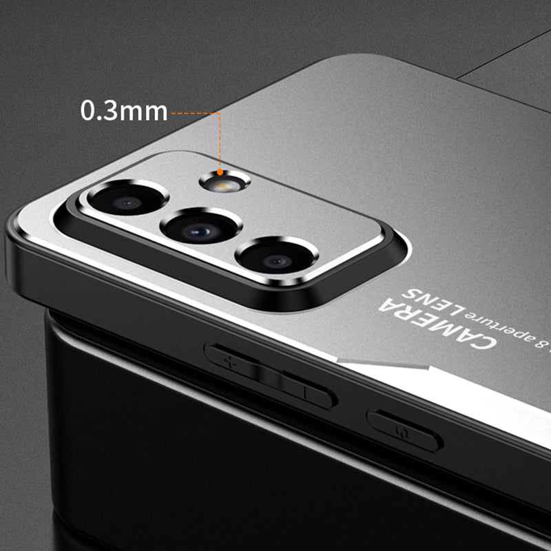 For Samsung Galaxy A05s 4G Case Aluminum Alloy+TPU+PC Drop-proof Phone Back Cover