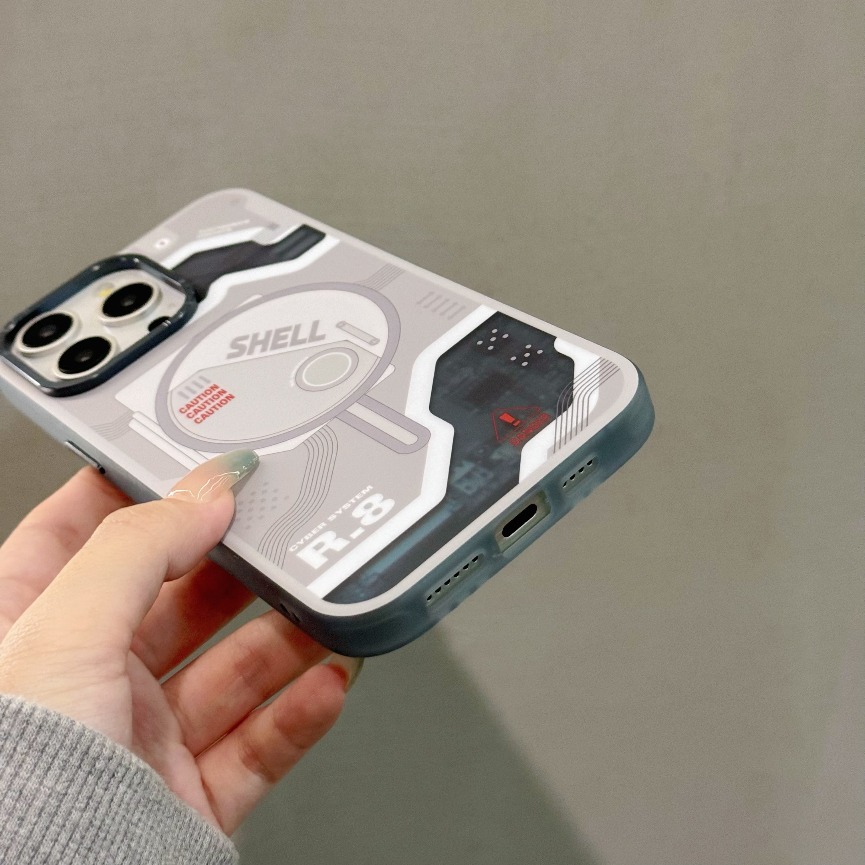 For iPhone 13 Pro Max Case Compatible with MagSafe Electronic Board Pattern PC+TPU Phone Cover