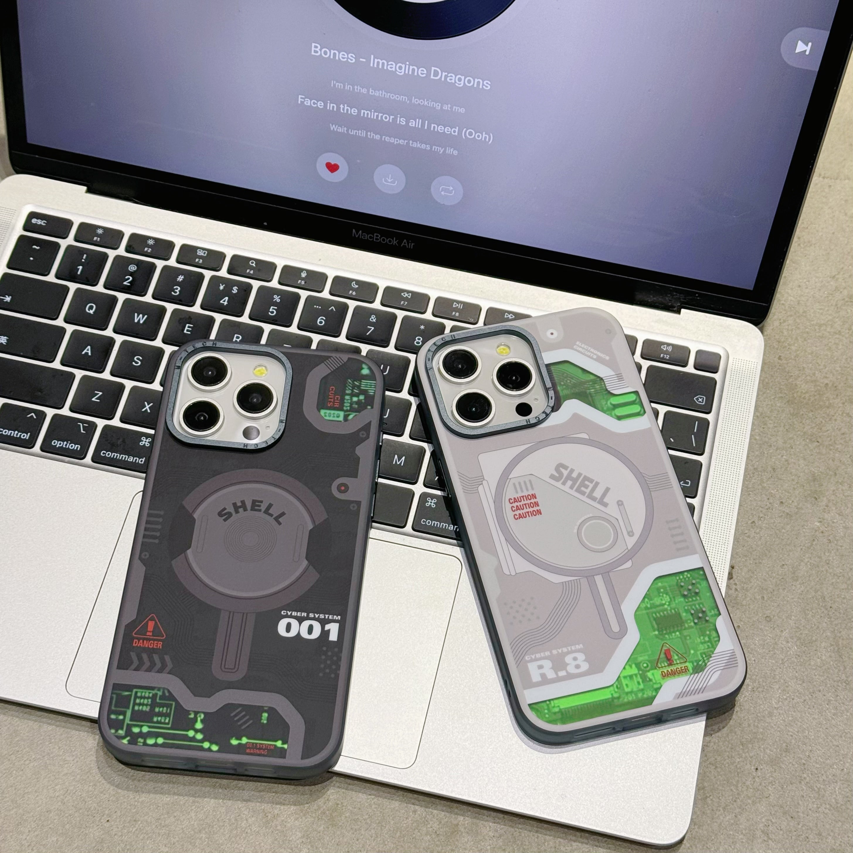 For iPhone 13 Pro Max Case Compatible with MagSafe Electronic Board Pattern PC+TPU Phone Cover