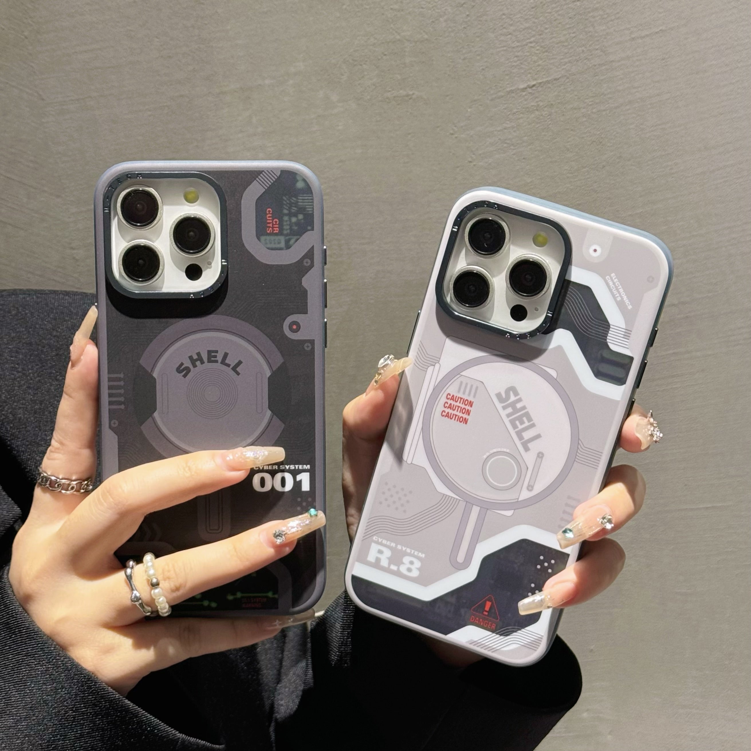For iPhone 13 Pro Max Case Compatible with MagSafe Electronic Board Pattern PC+TPU Phone Cover