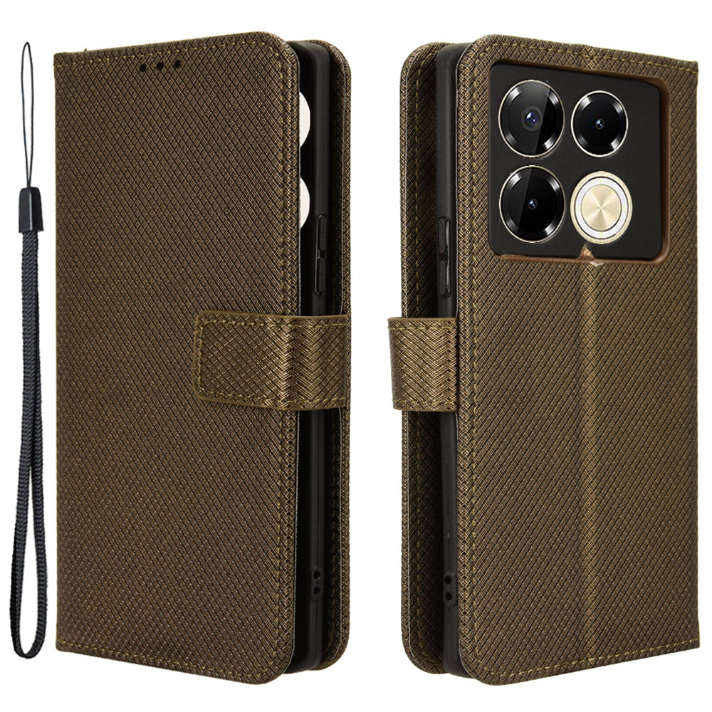 For Transsion Infinix Note 40 Pro 4G X6850 Case PU Leather Wallet Phone Cover with Stand
