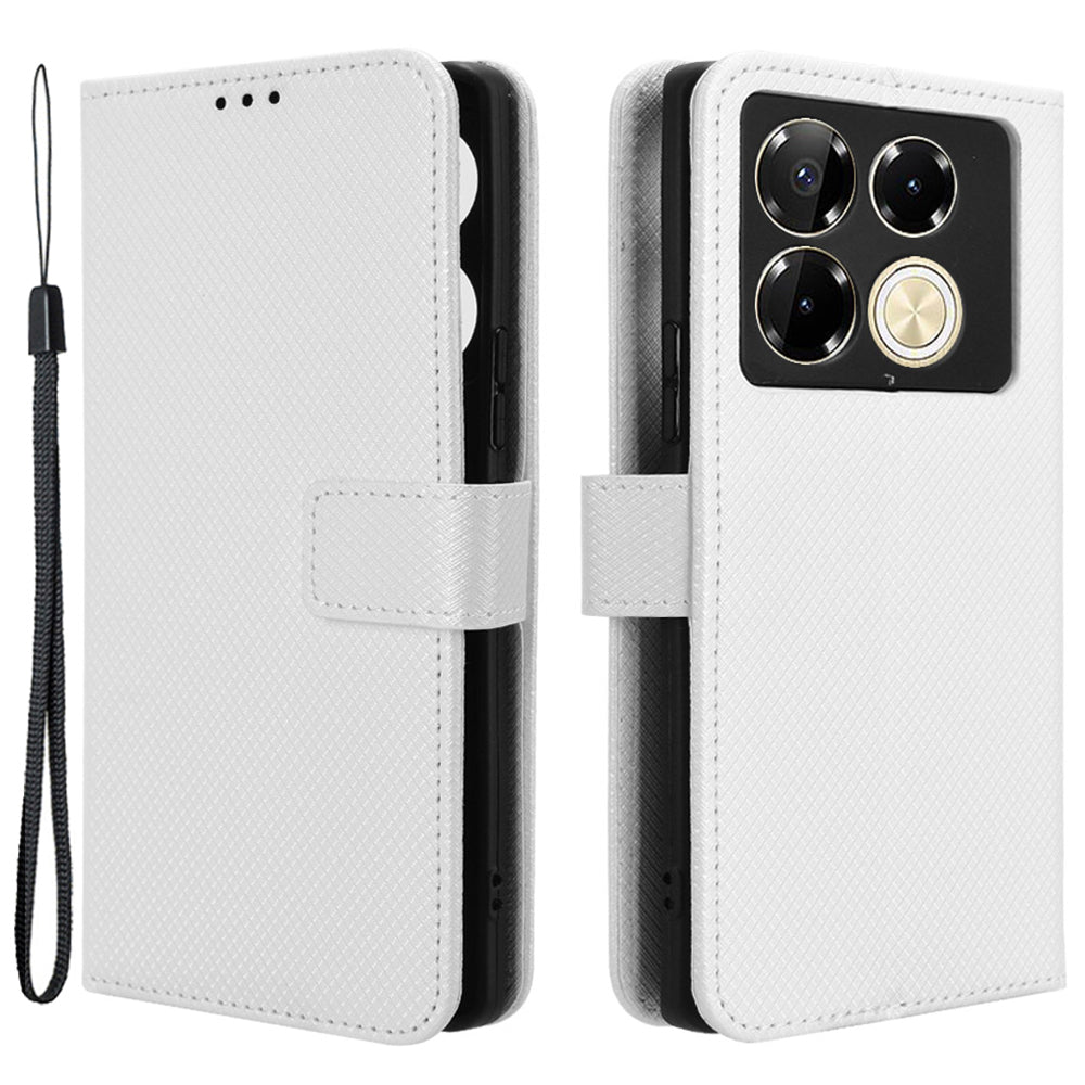 For Transsion Infinix Note 40 Pro 4G X6850 Case PU Leather Wallet Phone Cover with Stand