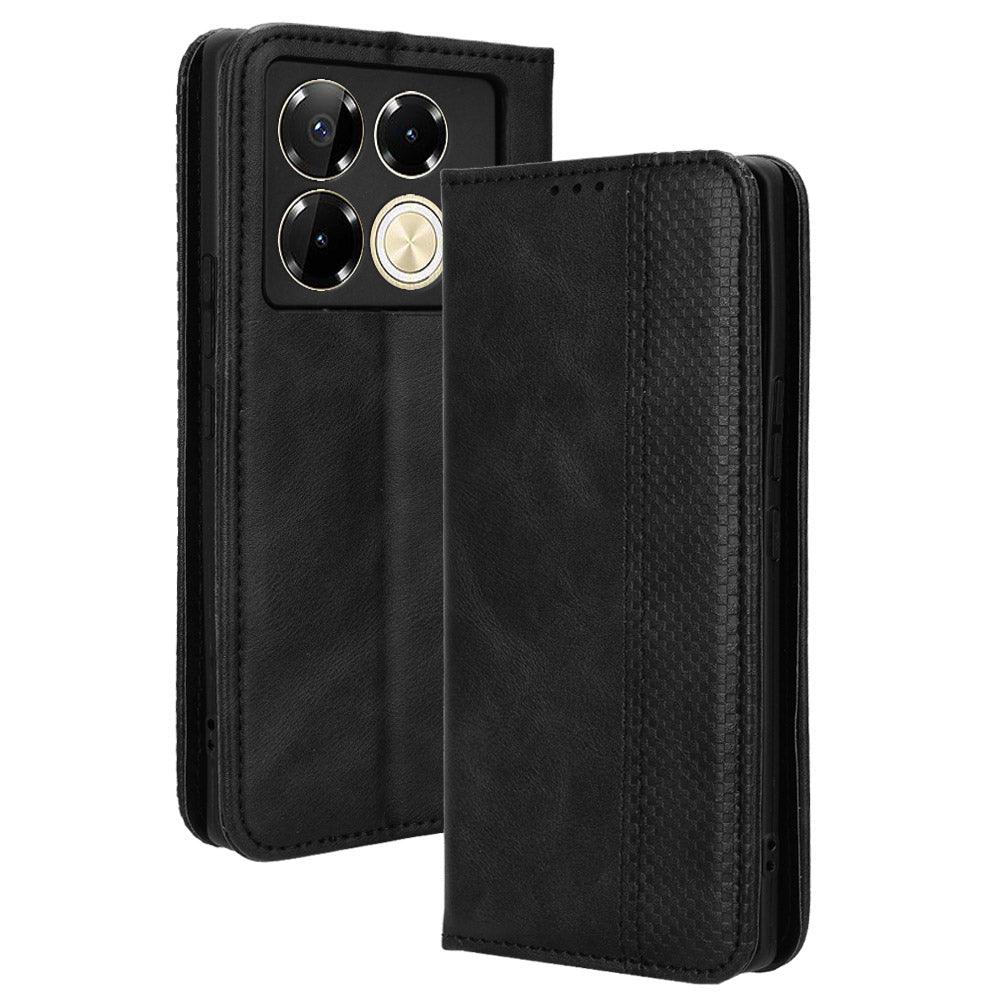 For Transsion Infinix Note 40 Pro 4G / X6850 Wallet Case Retro Leather Phone Cover