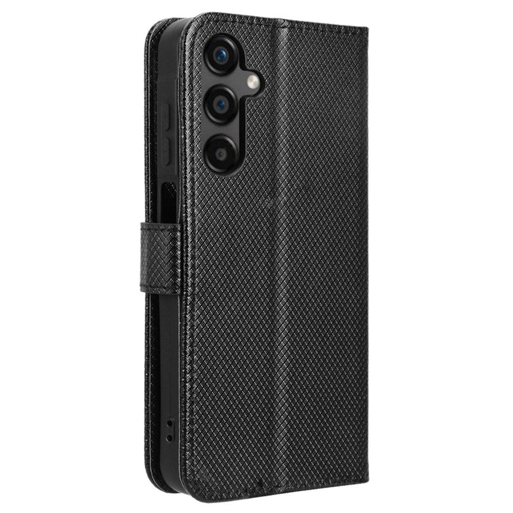 For Samsung Galaxy M55 5G / C55 5G Case Diamond Texture PU Leather Wallet Phone Cover TPU Inner Shell
