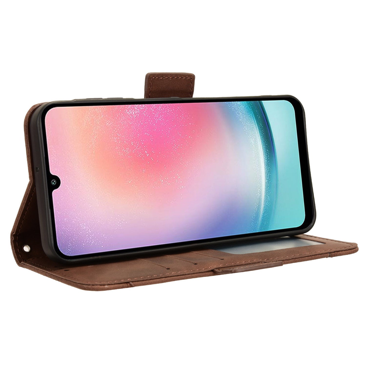 For Samsung Galaxy M55 5G / C55 5G Leather Case Multiple Card Slots Wallet Flip Phone Cover