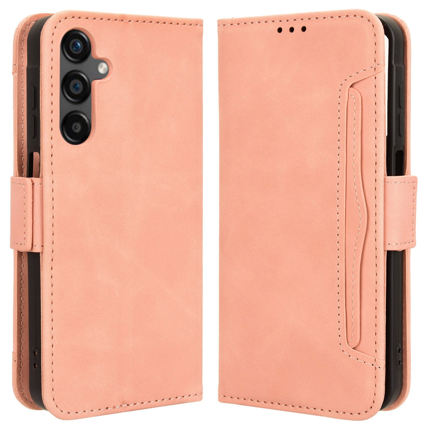 For Samsung Galaxy M55 5G / C55 5G Leather Case Multiple Card Slots Wallet Flip Phone Cover