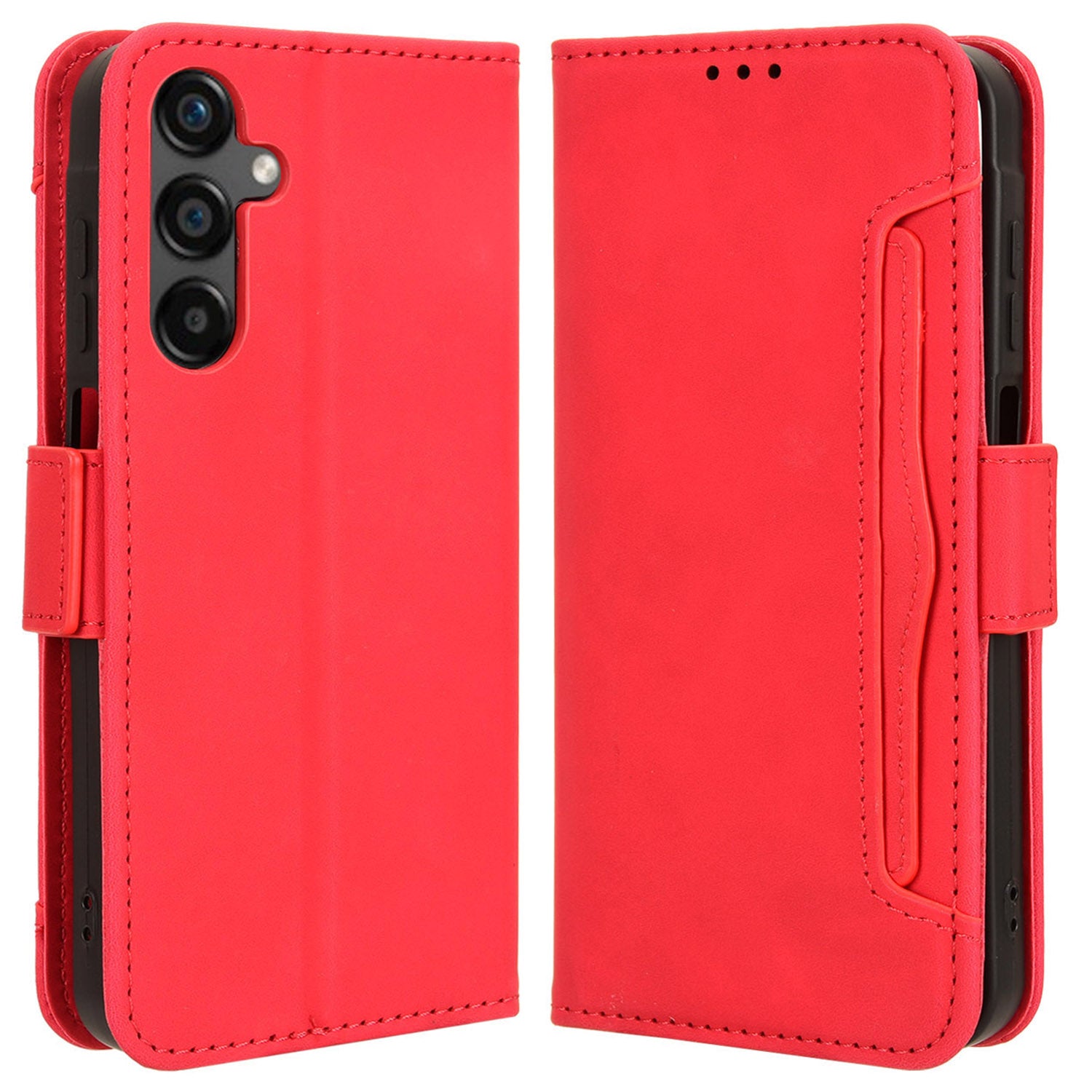 For Samsung Galaxy M55 5G / C55 5G Leather Case Multiple Card Slots Wallet Flip Phone Cover