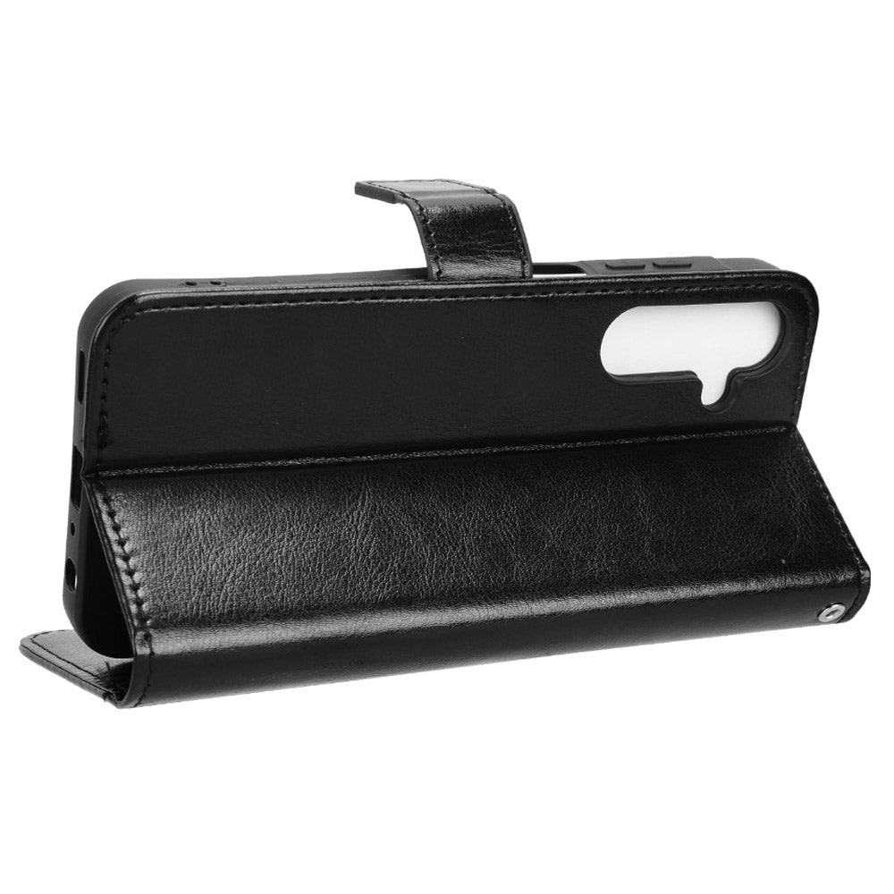 For Samsung Galaxy M55 5G / C55 5G Case Crazy Horse Texture Leather Phone Cover with Wallet Stand