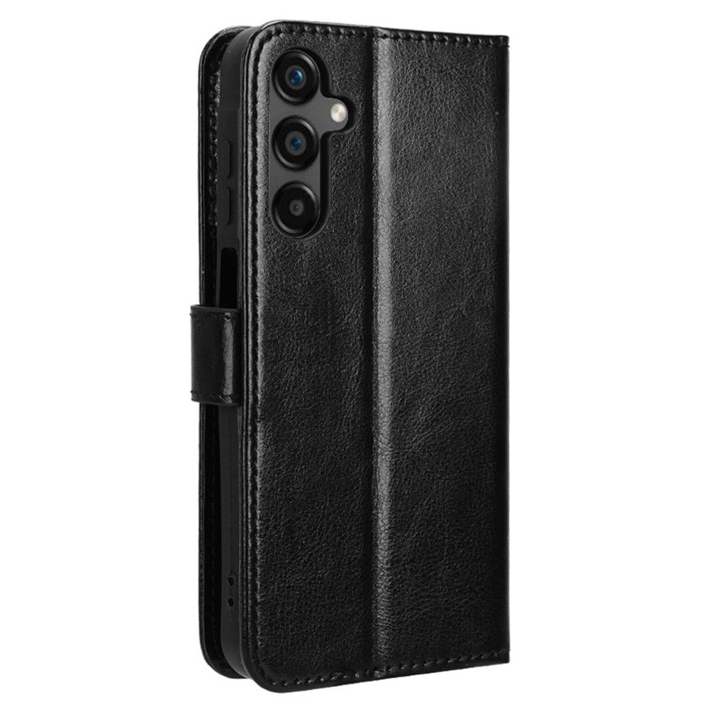 For Samsung Galaxy M55 5G / C55 5G Case Crazy Horse Texture Leather Phone Cover with Wallet Stand