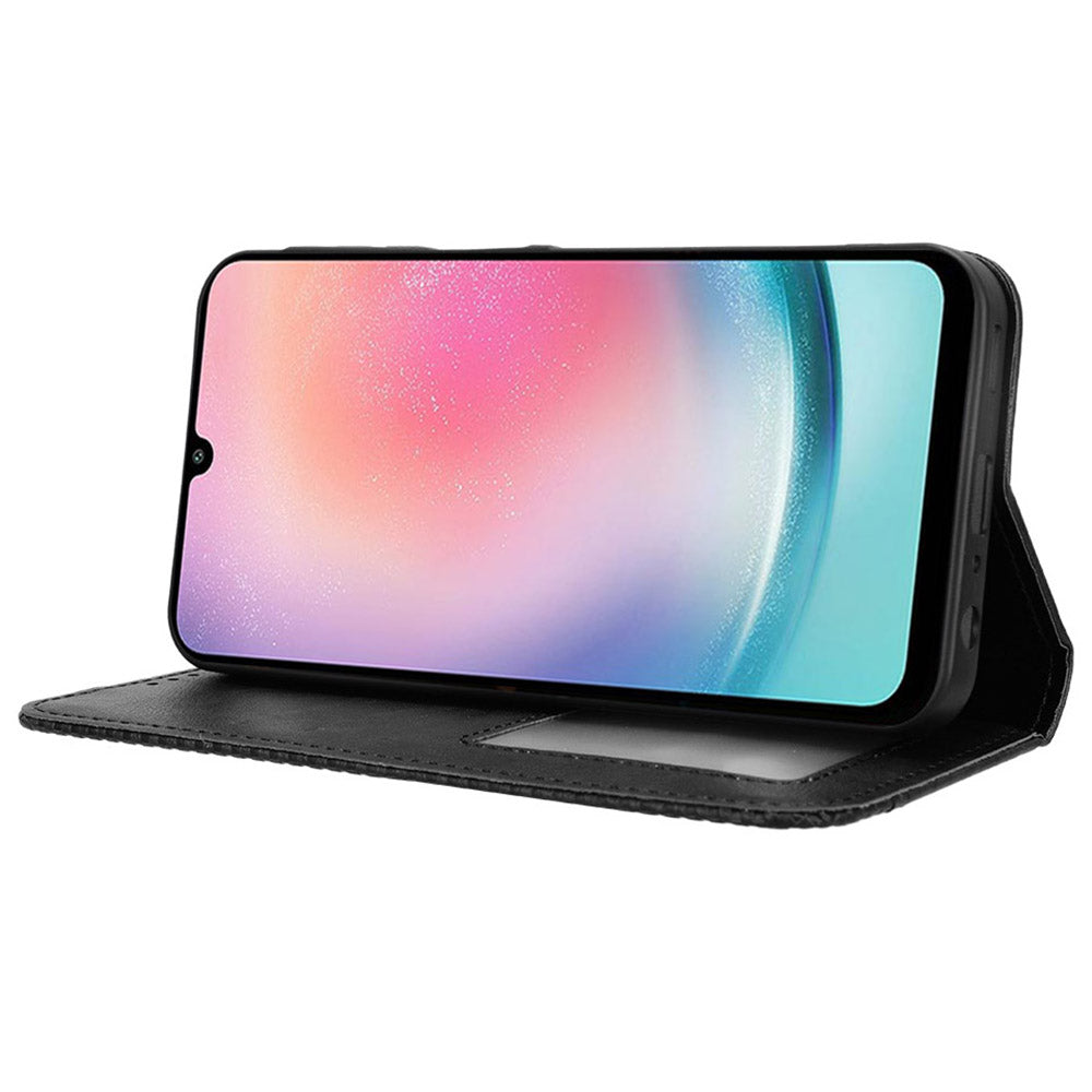 For Samsung Galaxy M55 5G / C55 5G Wallet Phone Case Retro Leather Flip Cover