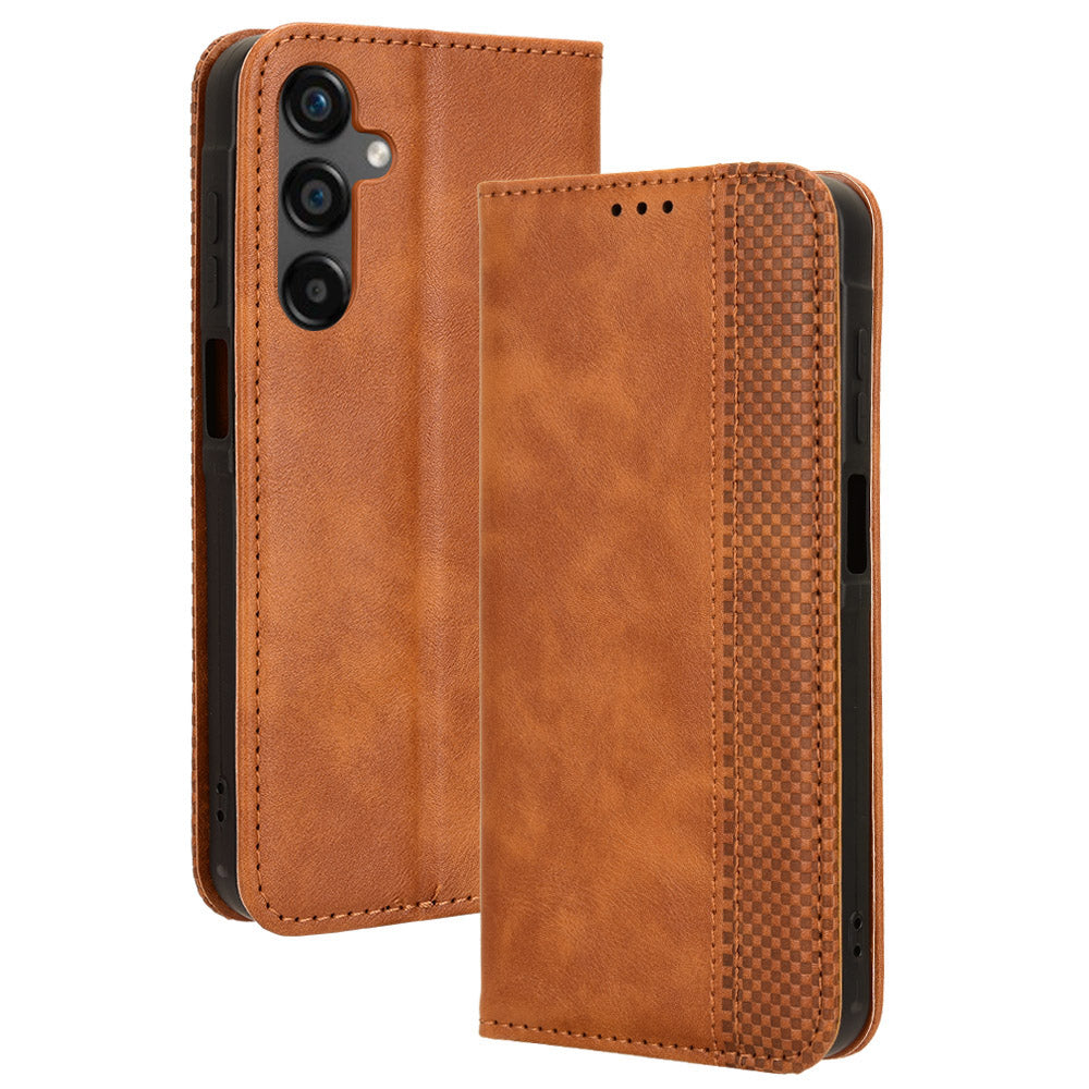 For Samsung Galaxy M55 5G / C55 5G Wallet Phone Case Retro Leather Flip Cover