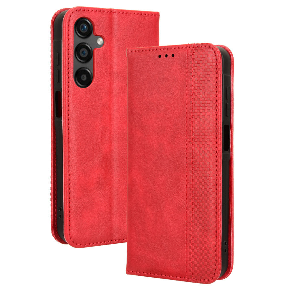 For Samsung Galaxy M55 5G / C55 5G Wallet Phone Case Retro Leather Flip Cover