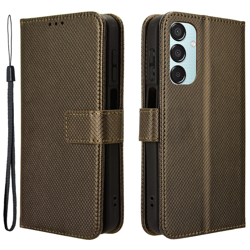 For Samsung Galaxy F15 5G / M15 5G Wallet Case Diamond Texture Leather Phone Cover