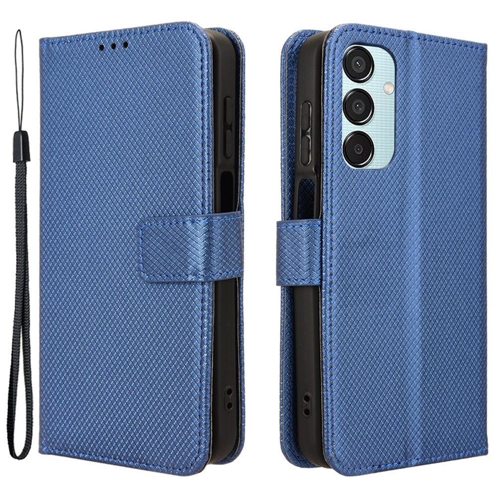 For Samsung Galaxy F15 5G / M15 5G Wallet Case Diamond Texture Leather Phone Cover
