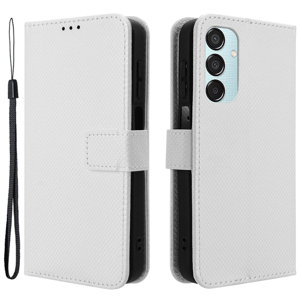 For Samsung Galaxy F15 5G / M15 5G Wallet Case Diamond Texture Leather Phone Cover