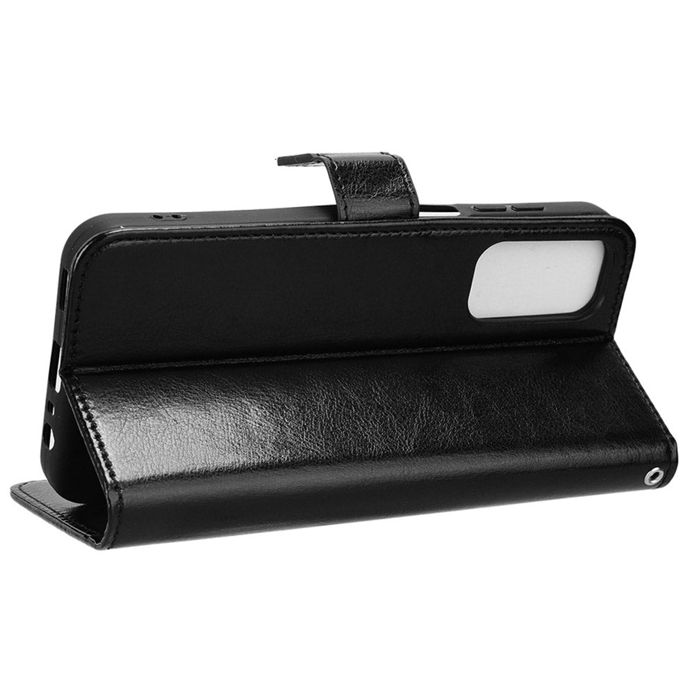 For Samsung Galaxy F15 5G / M15 5G Case Bump Proof PU Leather Crazy Horse Texture Phone Cover