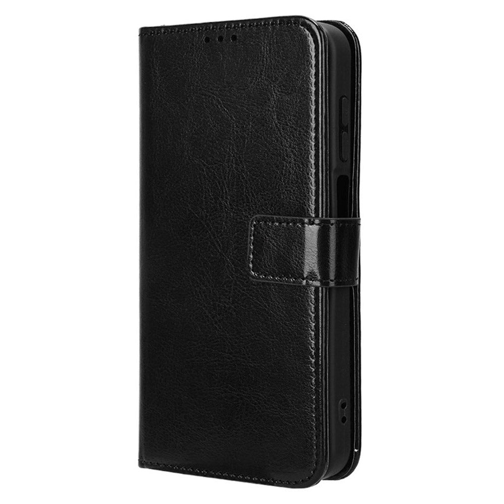 For Samsung Galaxy F15 5G / M15 5G Case Bump Proof PU Leather Crazy Horse Texture Phone Cover