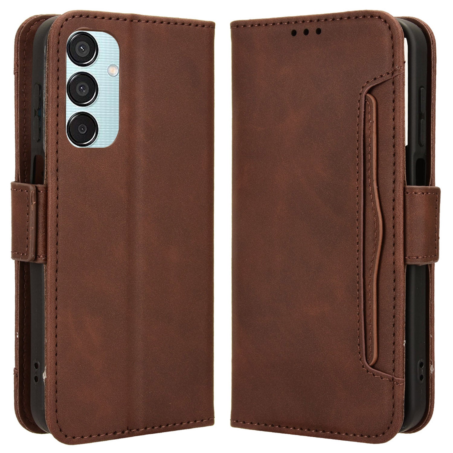 For Samsung Galaxy F15 5G / M15 5G Phone Case Multiple Card Slots Leather Phone Cover