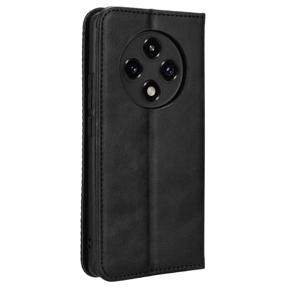 For Oppo A3 Pro 5G Case Retro Leather Drop-resistant Phone Wallet Cover