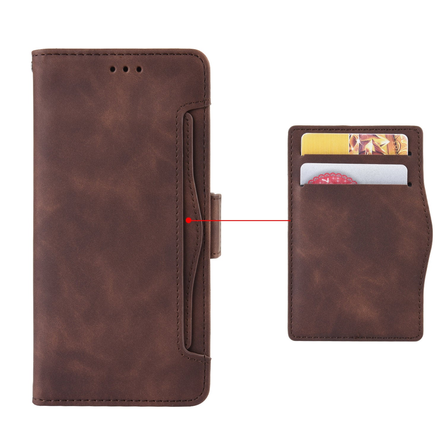 For Oppo A3 Pro 5G Case Multiple Card Slots Shockproof Leather Folio Phone Cover