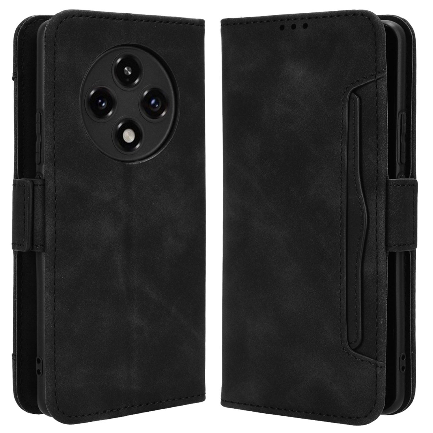 For Oppo A3 Pro 5G Case Multiple Card Slots Shockproof Leather Folio Phone Cover