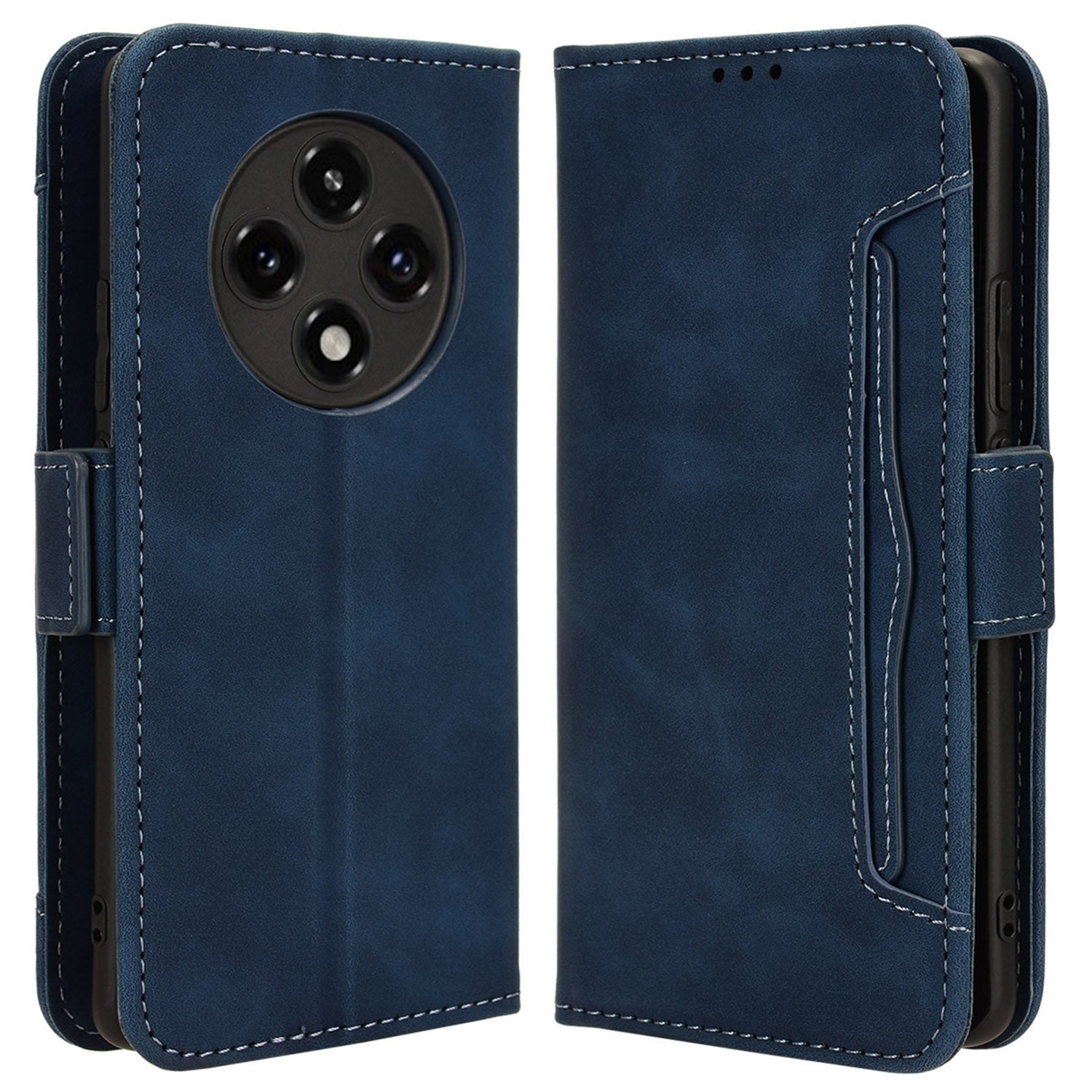 For Oppo A3 Pro 5G Case Multiple Card Slots Shockproof Leather Folio Phone Cover