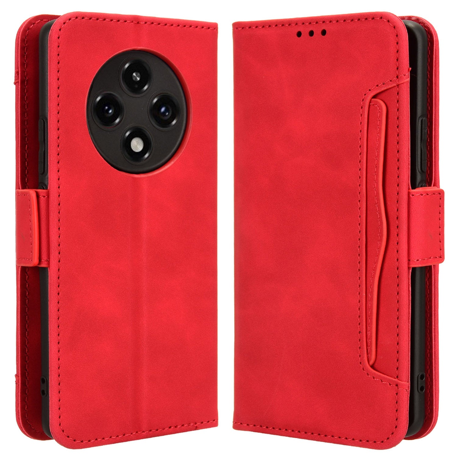 For Oppo A3 Pro 5G Case Multiple Card Slots Shockproof Leather Folio Phone Cover