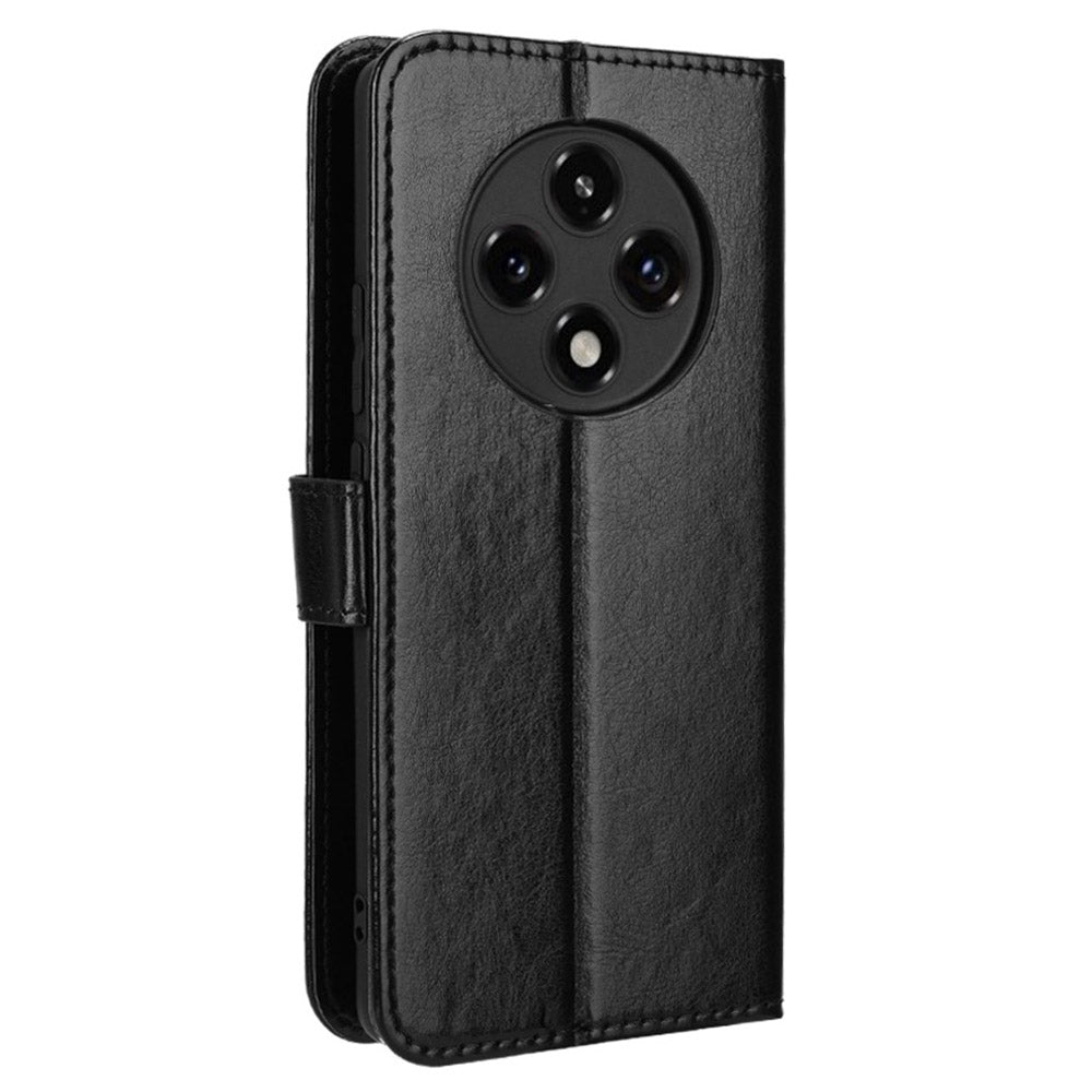 For Oppo A3 Pro 5G Wallet Case Card Slots Leather Phone Cover Crazy Horse Texture