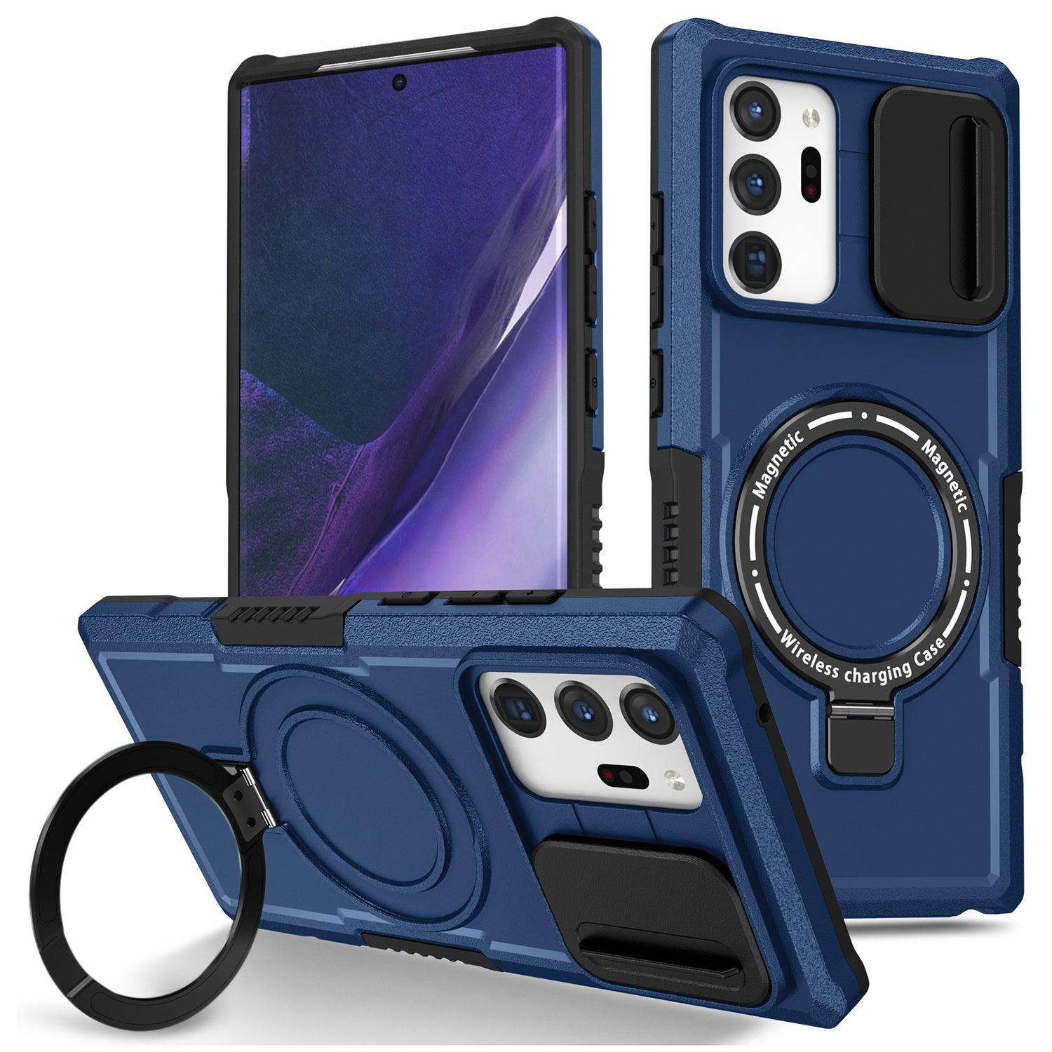 For Samsung Galaxy Note20 Ultra / Note20 Ultra 5G Case Anti-drop PC+TPU Phone Shell Compatible with MagSafe