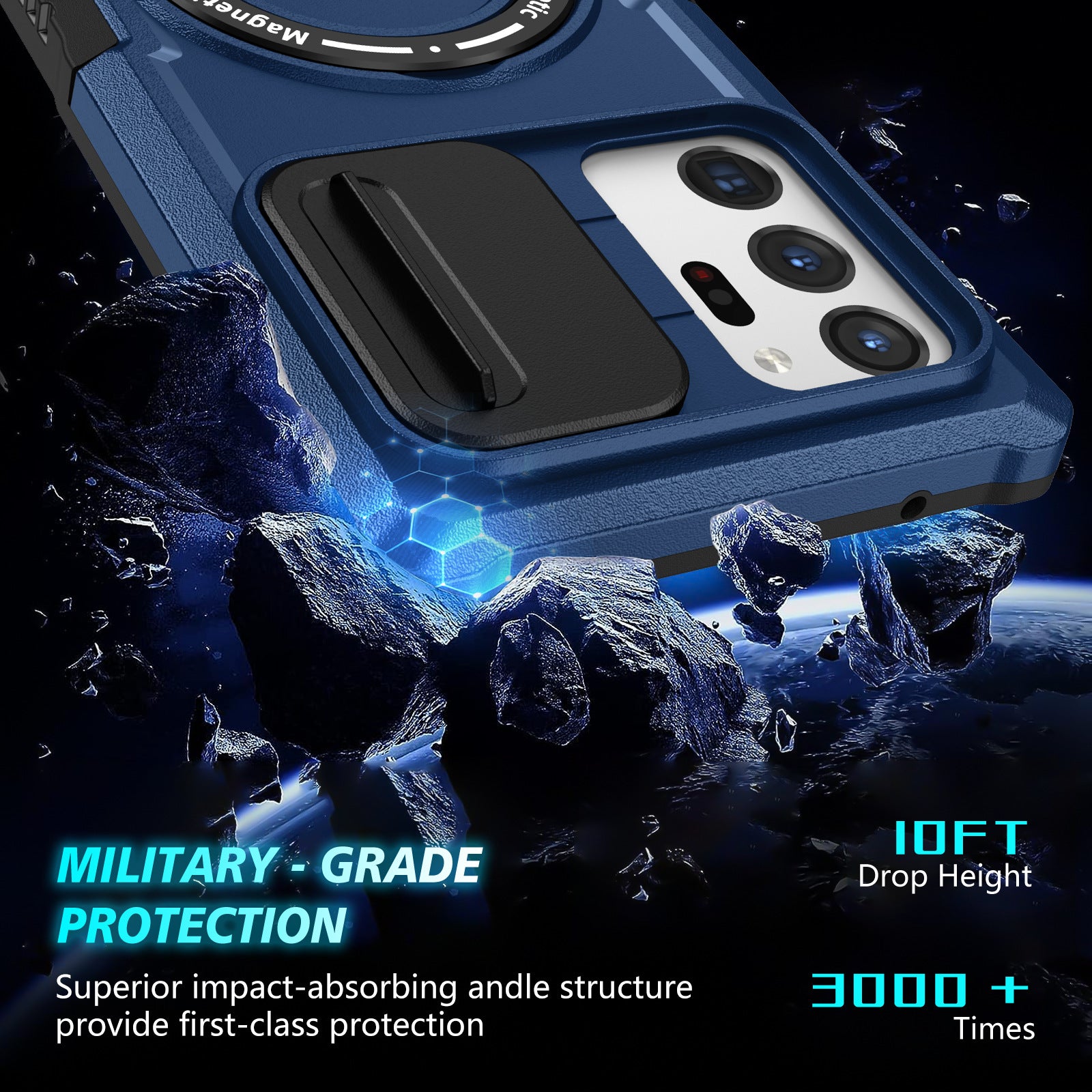 For Samsung Galaxy Note20 Ultra / Note20 Ultra 5G Case Anti-drop PC+TPU Phone Shell Compatible with MagSafe