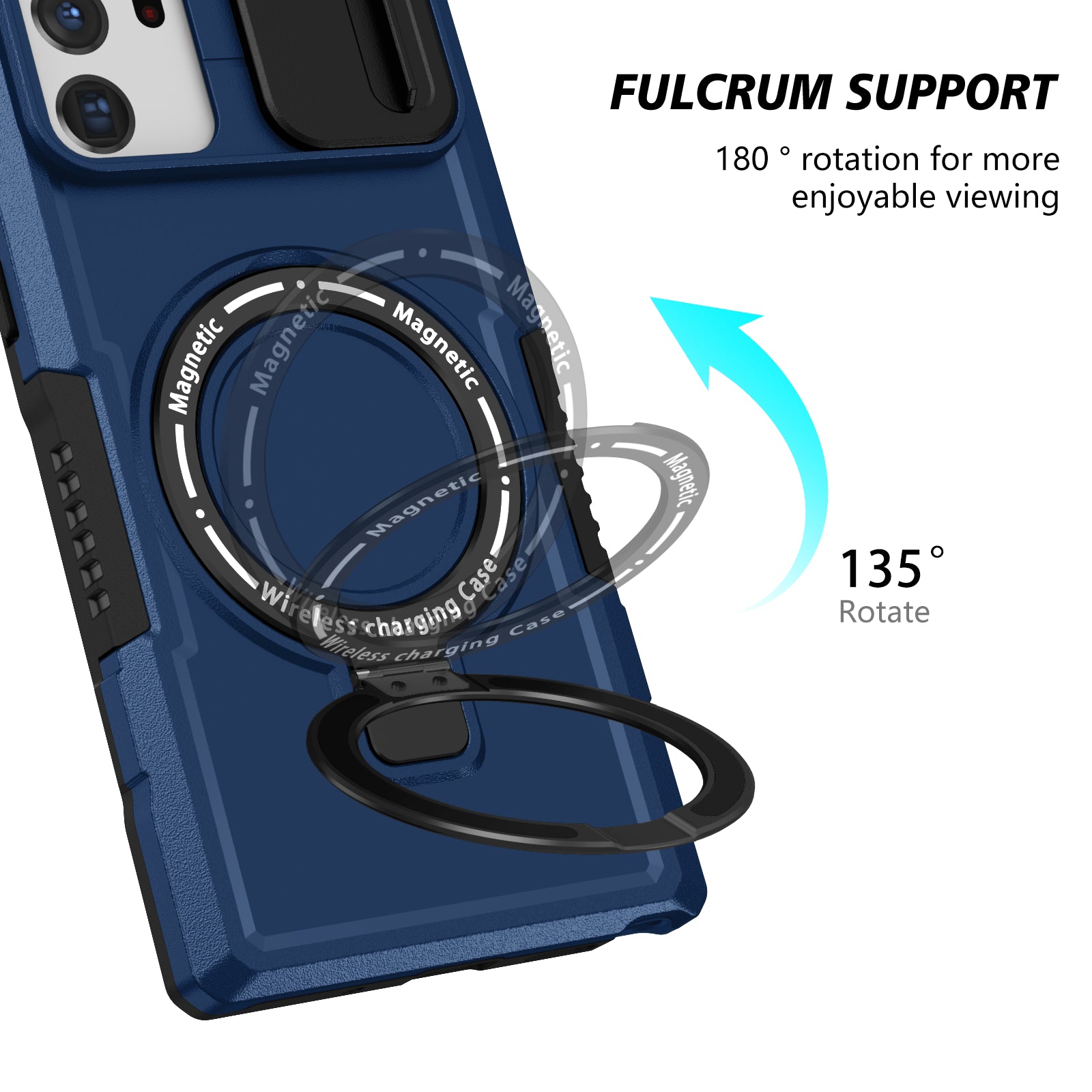 For Samsung Galaxy Note20 Ultra / Note20 Ultra 5G Case Anti-drop PC+TPU Phone Shell Compatible with MagSafe