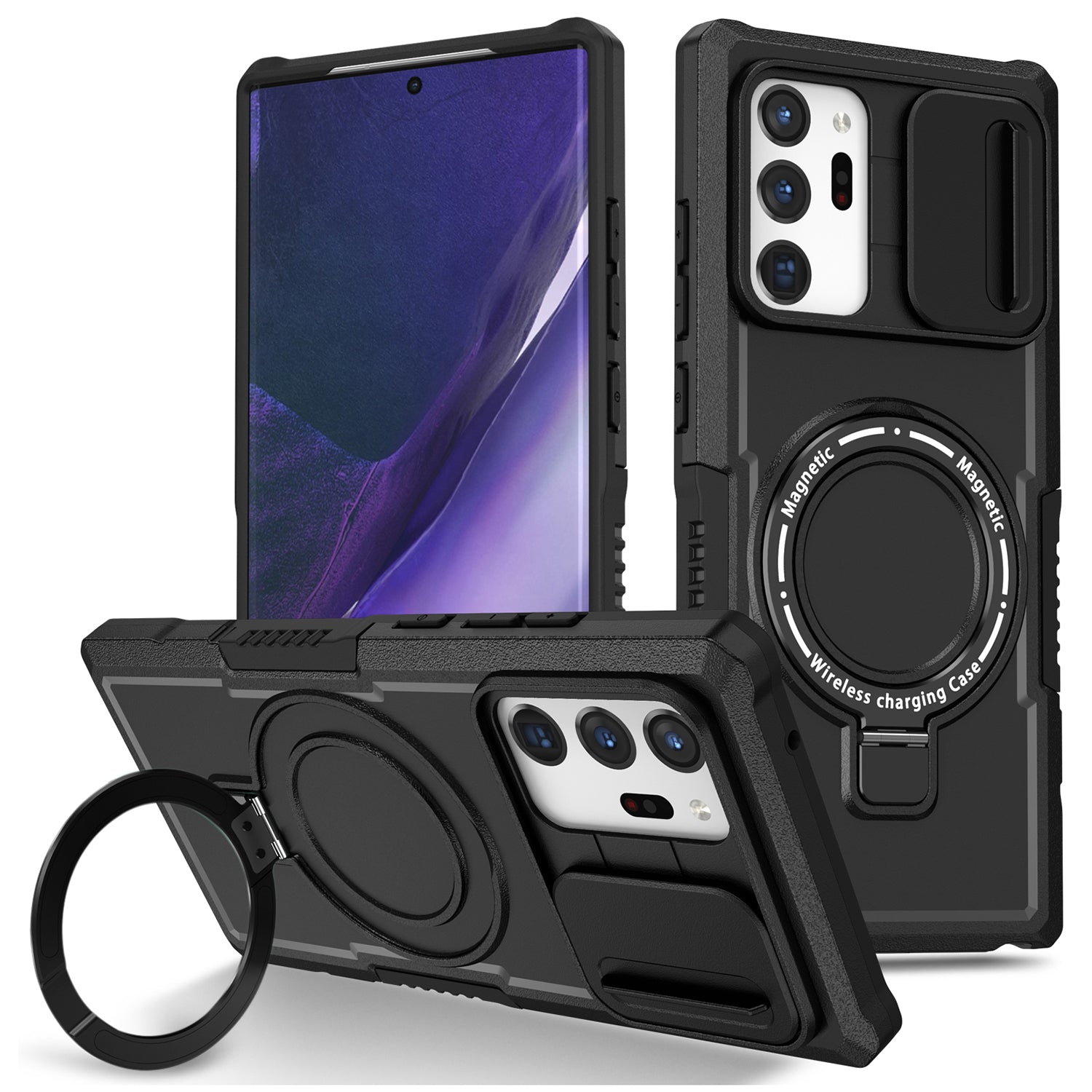 For Samsung Galaxy Note20 Ultra / Note20 Ultra 5G Case Anti-drop PC+TPU Phone Shell Compatible with MagSafe