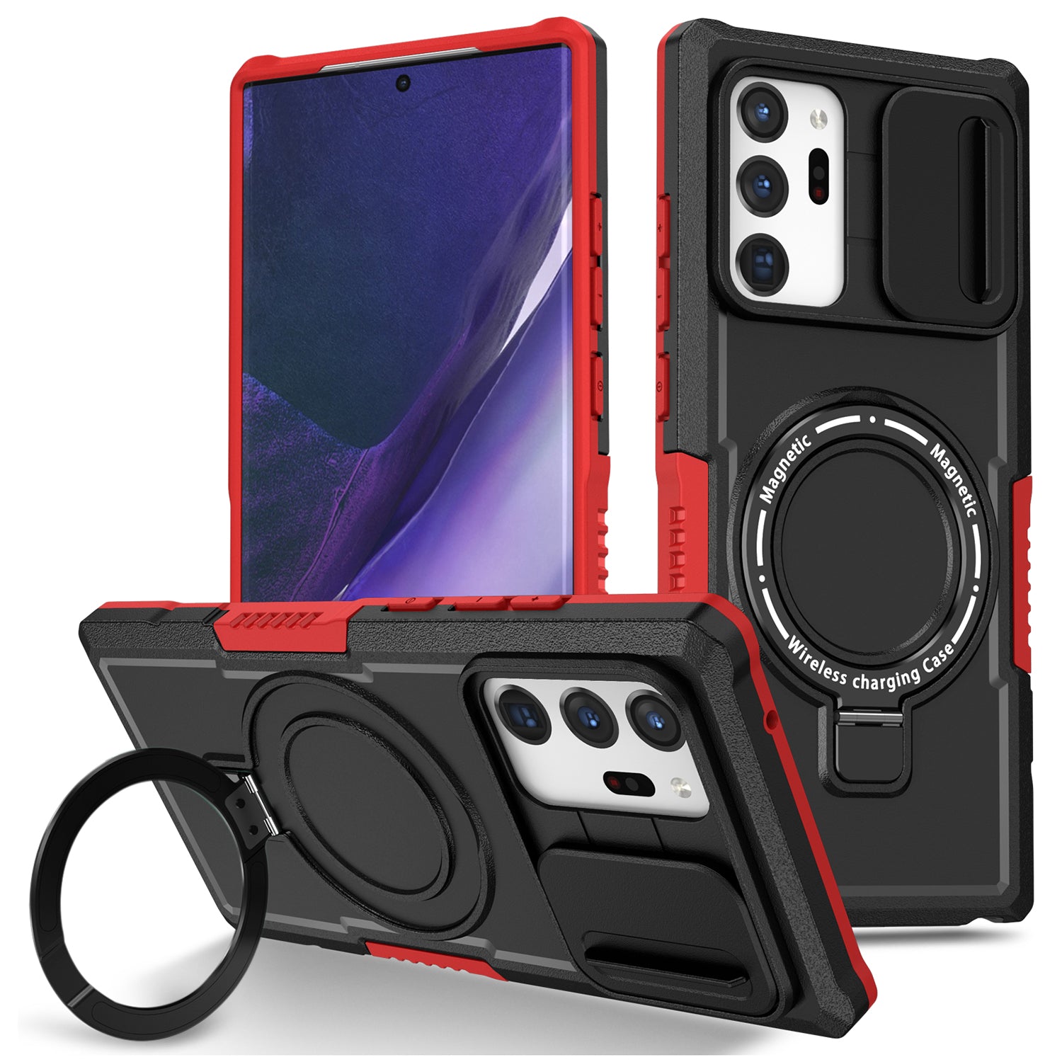 For Samsung Galaxy Note20 Ultra / Note20 Ultra 5G Case Anti-drop PC+TPU Phone Shell Compatible with MagSafe