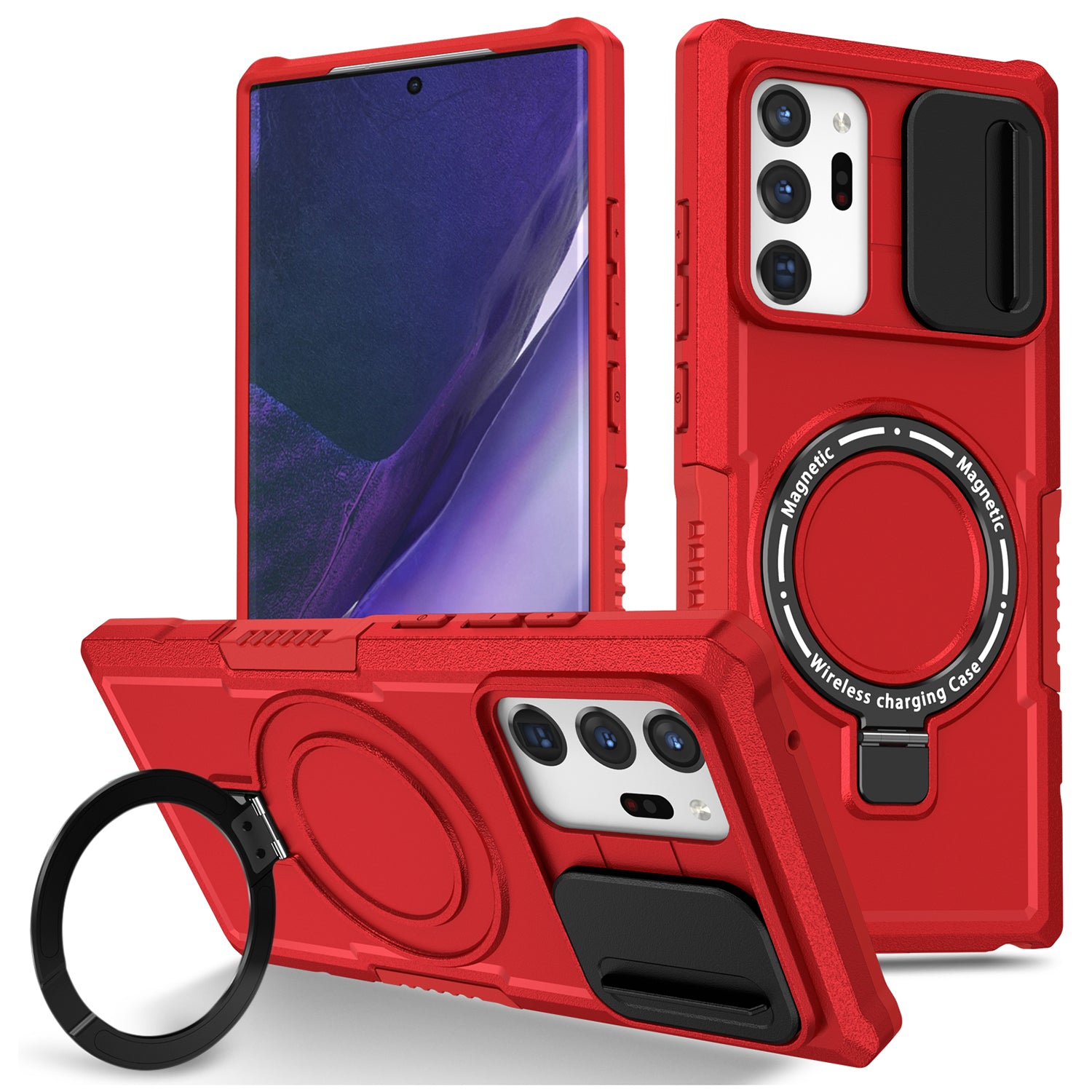For Samsung Galaxy Note20 Ultra / Note20 Ultra 5G Case Anti-drop PC+TPU Phone Shell Compatible with MagSafe