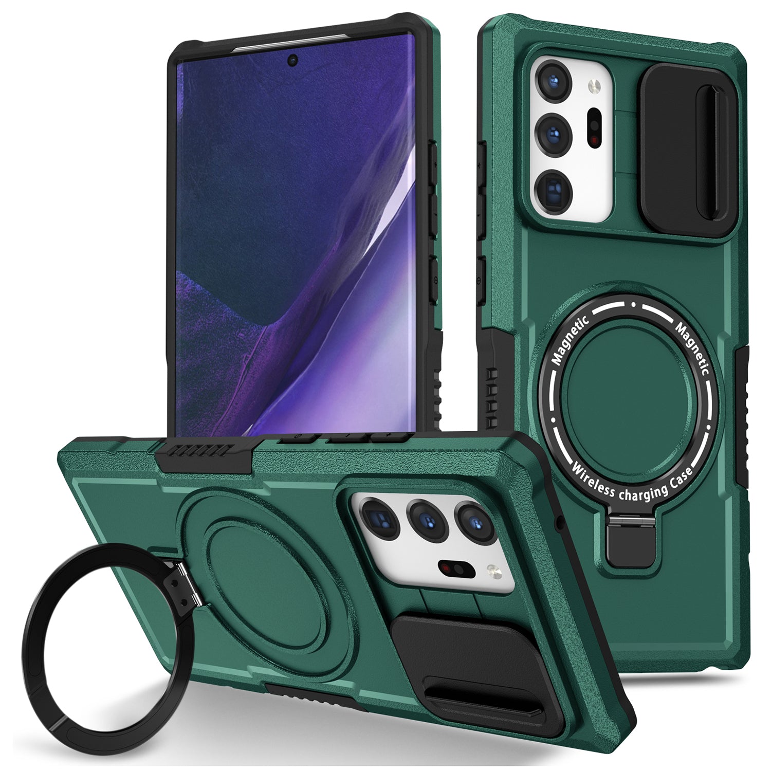 For Samsung Galaxy Note20 Ultra / Note20 Ultra 5G Case Anti-drop PC+TPU Phone Shell Compatible with MagSafe