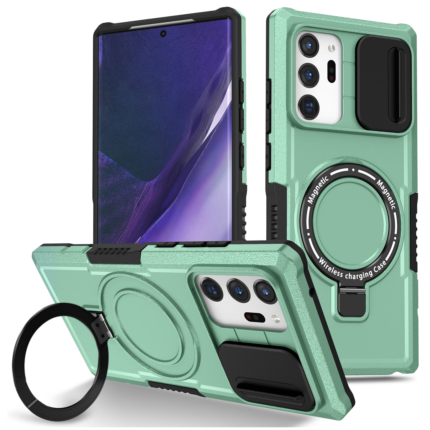 For Samsung Galaxy Note20 Ultra / Note20 Ultra 5G Case Anti-drop PC+TPU Phone Shell Compatible with MagSafe