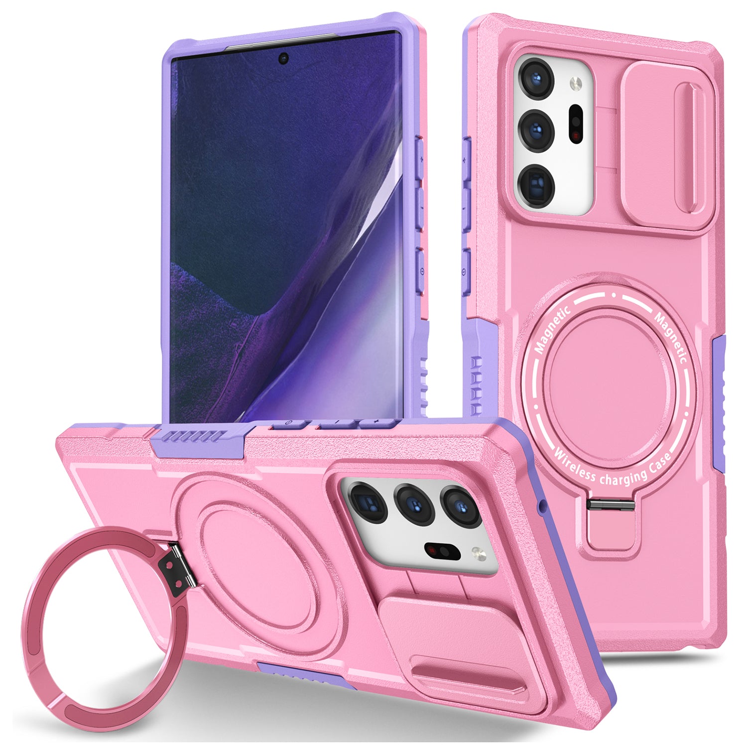 For Samsung Galaxy Note20 Ultra / Note20 Ultra 5G Case Anti-drop PC+TPU Phone Shell Compatible with MagSafe